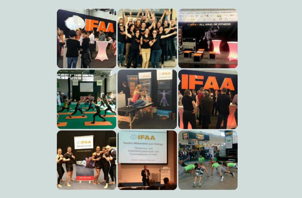 Gemeinschaftsstand IFAA, Perform Better und TRAINER Magazin